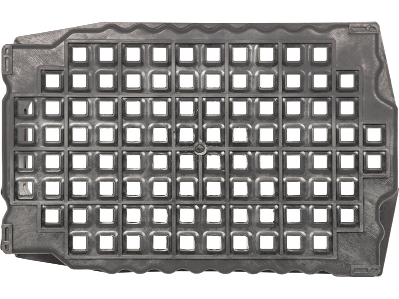 Ящик перфорированный 540×360×260, арт.: 105, объём 38, чёрный, код: 00349