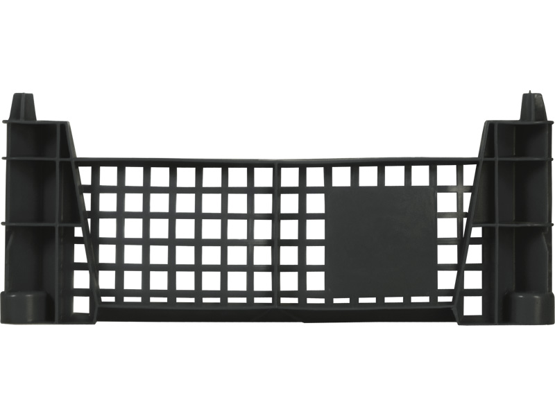 Ящик перфорированный 400×300×110, арт.: 101, объём 9, чёрный, код: 13154