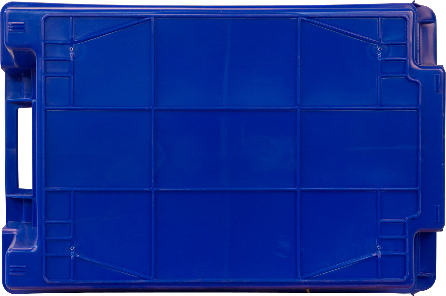 Ящик сплошной 600×400×200 мм, объем 37 л., арт.: 206, синий, код: 02263
