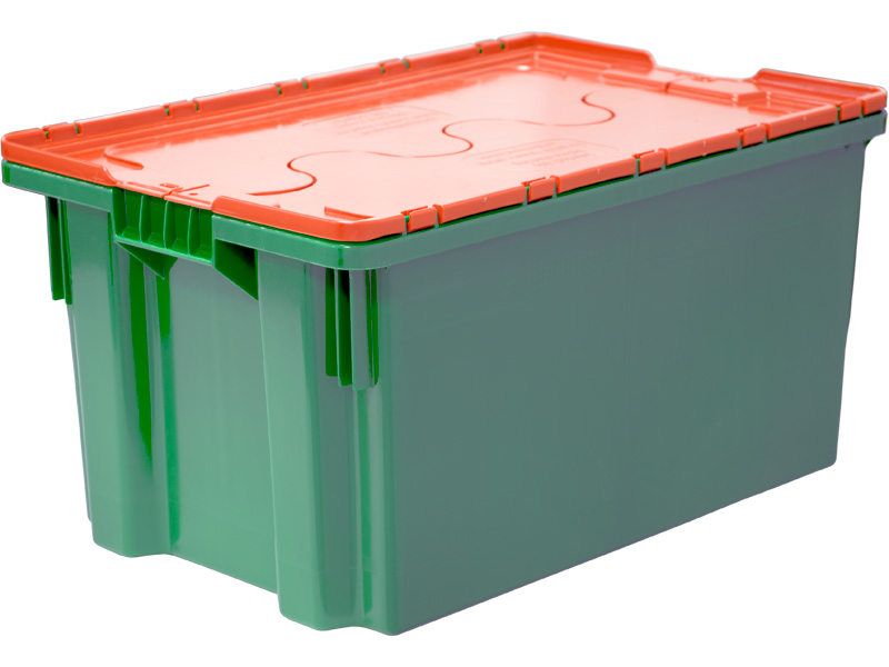 Ящик с крышкой, Safe Pro, 600×400×315, зелёный, код:29969